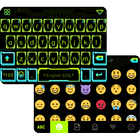 Neon Light Emoji Keyboard Skin icône