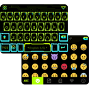 Neon Light Emoji Keyboard Skin APK