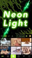 Neon Light Emoji Keyboard Skin imagem de tela 2