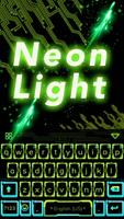 Neon Light Emoji Keyboard Skin capture d'écran 1