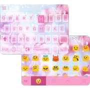 Pink Butterfly iKeyboard Theme