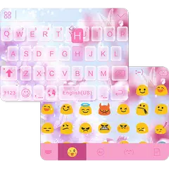 Pink Butterfly iKeyboard Theme APK download