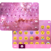 Pink Galaxy Emoji Gif Keyboard APK
