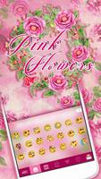 Pink Flower iKeyboard Theme screenshot 1