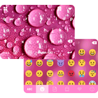 Pink Raindrops Emoji Keyboard icon