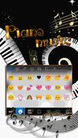 Piano iKeyboard Emoji Theme تصوير الشاشة 1