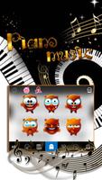 Piano iKeyboard Emoji Theme تصوير الشاشة 2