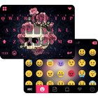 ikon Rose & Skull iKeyboard Theme