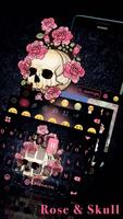 Rose & Skull iKeyboard Theme постер