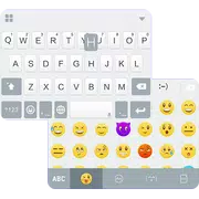 Simple White Emoji iKeyboard