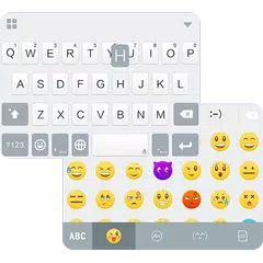 Simple White Emoji iKeyboard APK 下載