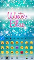 Blue Winter iKeyboard Theme capture d'écran 1