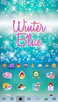 Blue Winter iKeyboard Theme ảnh chụp màn hình 2