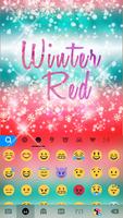 Winter Emoji iKeyboard Theme captura de pantalla 1