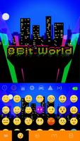 8-Bit World Emoji iKeyboard captura de pantalla 1