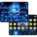 Blue Skull Emoji KeyboardTheme icône