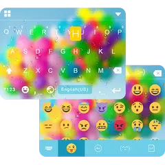 Color Bubble Emoji iKeyboard APK 下載