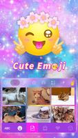 Cute Emoji Theme for iKeyboard poster