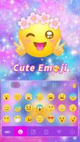 Cute Emoji Theme for iKeyboard ภาพหน้าจอ 1