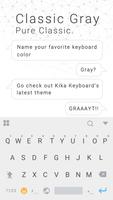 Classic Gray iKeyboard Theme imagem de tela 1