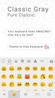 Classic Gray iKeyboard Theme imagem de tela 2