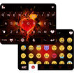 Flaming Heart Emoji Keyboard