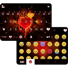 Flaming Heart Emoji Keyboard icon