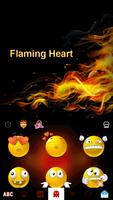 Flaming Heart Emoji Keyboard screenshot 3