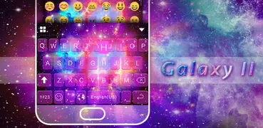Galaxy2 Emoji iKeyboard Theme