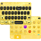 Gold & Black iKeyboard Theme icône