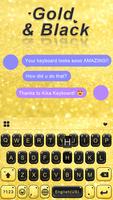 Gold & Black iKeyboard Theme Affiche