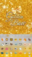 Golden Bow iKeyboard Theme ảnh chụp màn hình 2