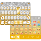 Glitter Gold Emoji Keyboard icon