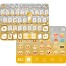 Glitter Gold Emoji Keyboard APK