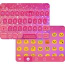 PinkHeart Emoji iKeyboardTheme APK
