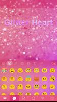 PinkHeart Emoji iKeyboardTheme capture d'écran 1