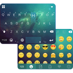 Green Galaxy Keyboard Theme