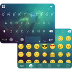 Green Galaxy Keyboard Theme icono