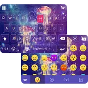 Jellyfish Emoji iKeyboard Skin