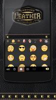 Leather Emoji iKeyboard Theme capture d'écran 3