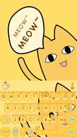 Meow Emoji Keyboard Colors Affiche