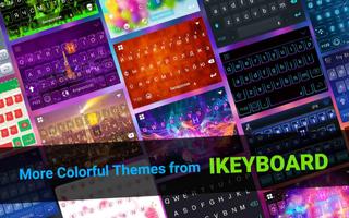 NeonBlueSkull iKeyboard Theme screenshot 1