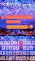Night Blossom Emoji iKeyboard Cartaz
