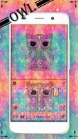 Owl Emoji Theme for iKeyboard Affiche