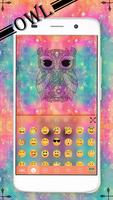 Owl Emoji Theme for iKeyboard 스크린샷 1