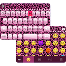 Pink Cheetah Emoji Keyboard aplikacja