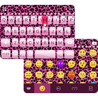 Pink Cheetah Emoji Keyboard icono