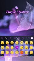 Purple Mystery Emoji Keyboard تصوير الشاشة 1