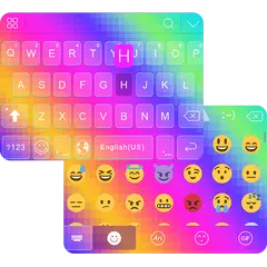 Rainbow Emoji Ikeyboard Theme APK Herunterladen