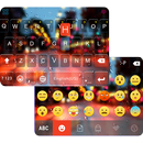 Rain Drop Emoji Keyboard Theme APK